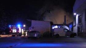 Feuer In Gleistal Agrar In Golmsdorf Bei Jena 0001